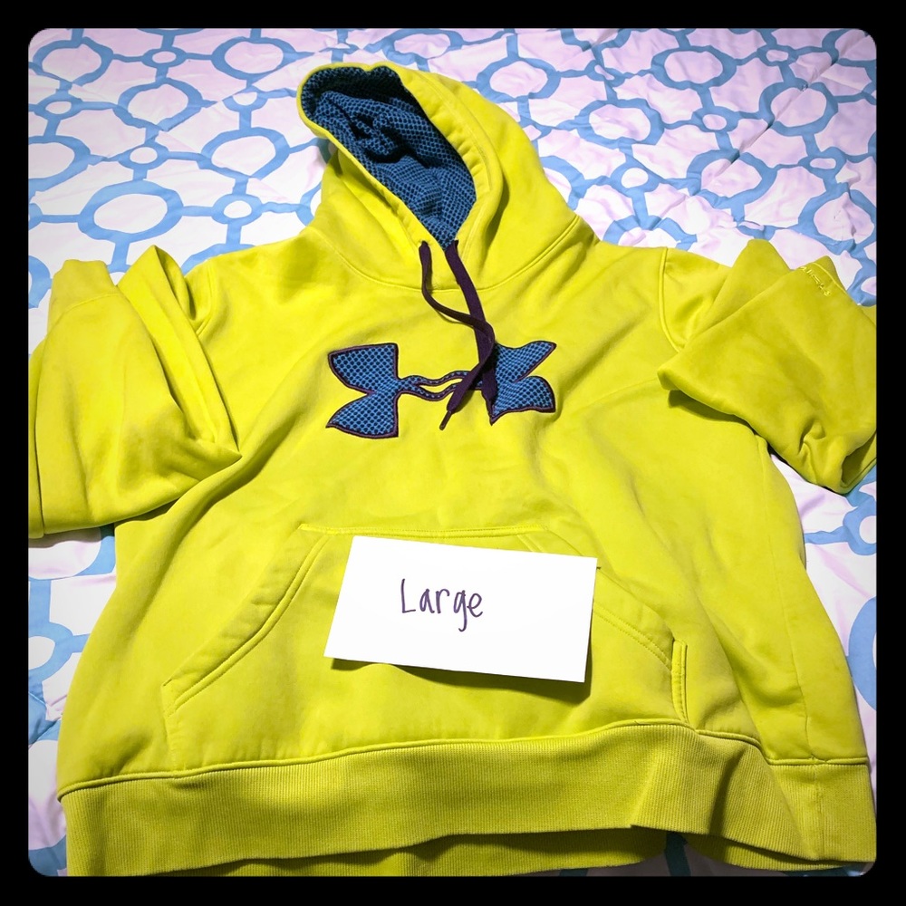 Vibrant Lime Green Under Armour Hoodie